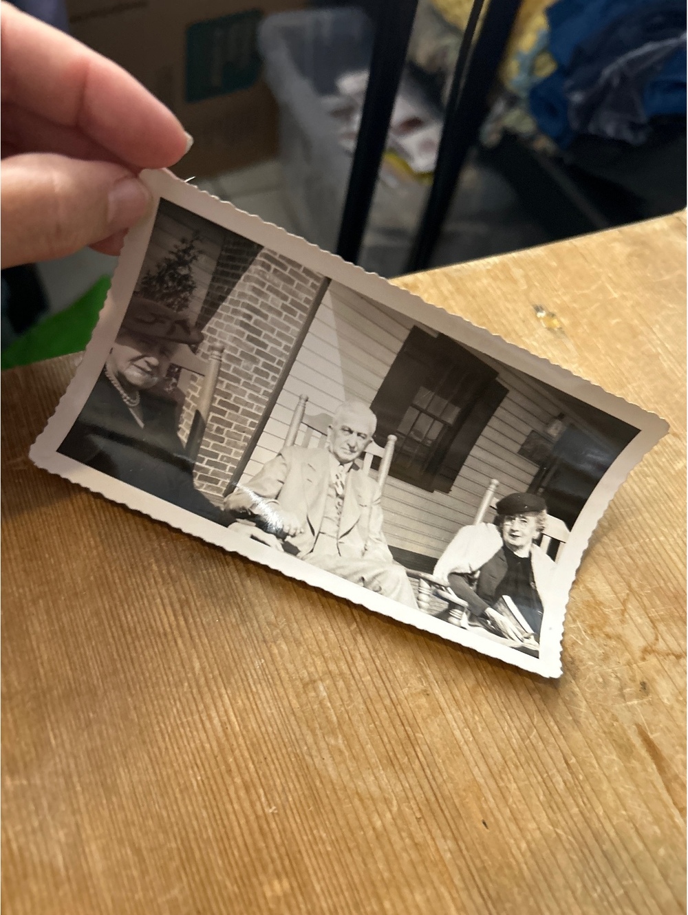 Vintage photo of older people